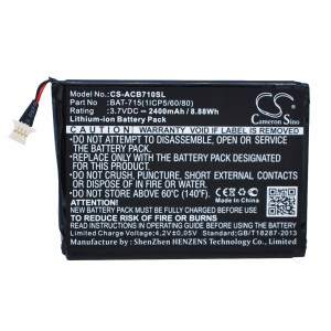 Battery for Acer  Iconia B1-A71, Iconia B1-A71-83174G00nk, Iconia Tab B1, Iconia Tab B1-710  BAT-715(1ICP5/60/80), KT.00103.001