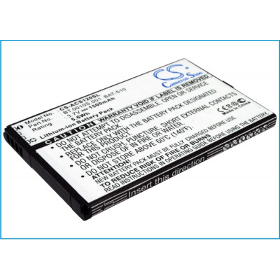 Battery for Acer  Liquid Metal MT, S120  BAT-510, BAT-510 (1ICP5/42/61), BT.0010S.001, BT0010S00111308990BATA1, ICP494261SRU 1S1P