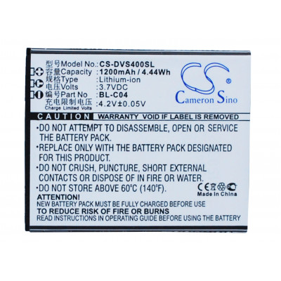 Battery for DOOV  D500, iSuper S1, iSuper S1K, S1, S1K  BL-C04