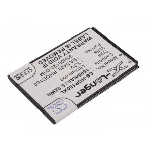 Battery for Sprint  Arrive, EVO 4G, S511, Snap, Touch Pro 2, Touch Pro II  35H00123-00M, 35H00123-02M, 35H00123-03M, 35H00123-22M, BA S390, BA S420, RHOD160