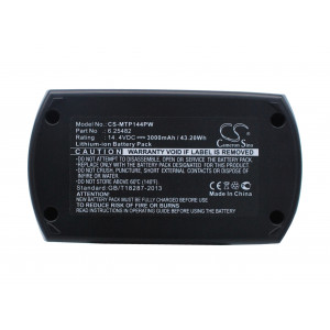 Battery for Metabo  BSZ 14.4, BSZ 14.4 Impuls, SBZ 14.4 Impuls, ULA9.6-18  6.25482