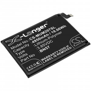 Battery for Xiaomi  M2007J20CG, Poco X3 NFC  BN57