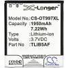 Battery for TCL  J160, MW40, MW40CJ, MW40V, MW40VD, S710, S800  CAB32E0000C1, CAB32E0002C1, TLiB32E, TLiB5AF