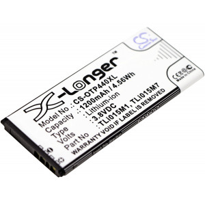 Battery for Alcatel  One Touch Pixi 4 4.0, OT-4034, OT-4034D, OT-4034X  TLi015M1, TLi015M7, TLi015MA