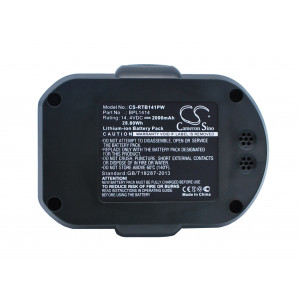 Battery for Ryobi  CDD144V22, CDDI14022NF, LCD1402, LCD14022, LCDI14022, LCDI14022B, LLCD14021  130171003, BPL1414