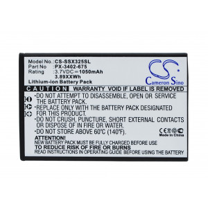 Battery for Simvalley  SX-325  PX-3402, PX-3402-675, PX-3402-912