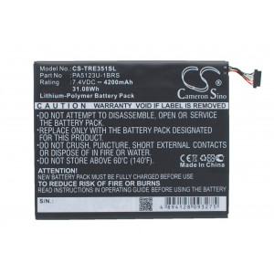 Battery for Toshiba  AT10LE-A-108, AT15LE-A32, Excite Pro, Excite Pro 10.1  PA5123U-1BRS