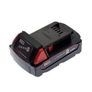 18V 2.0Ah Lithium-ion Milwaukee M18 Replacement Battery for Milwaukee M18 M18B Xc 48-11-1820 48-11-1850 48-11-1860 48-11-1815 48-11-1828 48-11-10 48-11-1890 Cordless Power Drill Tools Batteries