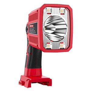 18W Milwaukee Light Powered by Milwaukee M18 18V Lithium-ion Battery, 1250LM Flashlight Floodlight with USB Port, Jobsite Light Tool with 110 Degree Pivoting Head LED Work Light for Milwaukee